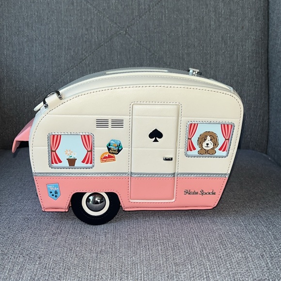 ♠️kate spade Day Tripper Camper Van Crossbody Bag, Pink NWT - Picture 9 of 16